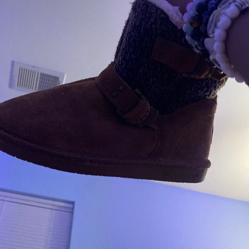brown winter boots